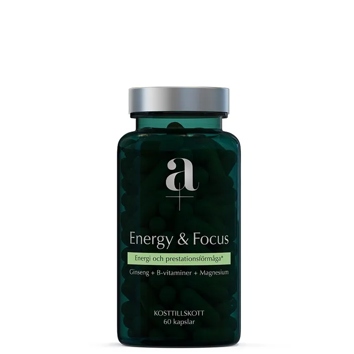 Energi & Fokus Ginseng B-vitamin Magnesium 60 kapslar