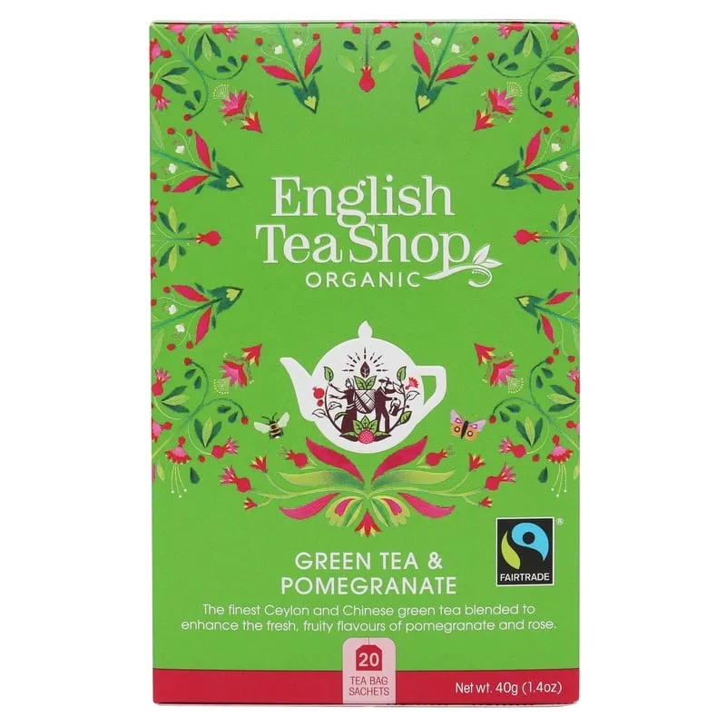 English Tea Shop Grönt te Granatäpple 40 g