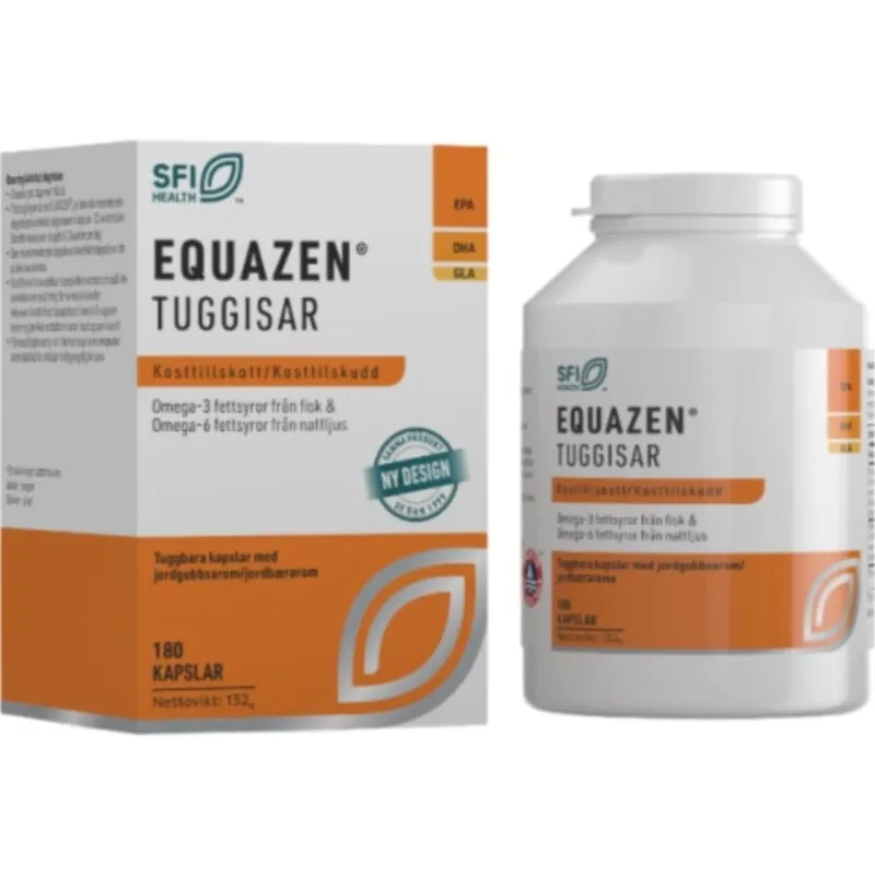 Equazen Eye Q Tuggisar jordgubbssmak 180 kapslar