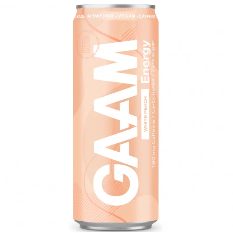 GAAM Energy White Peach 330 ml