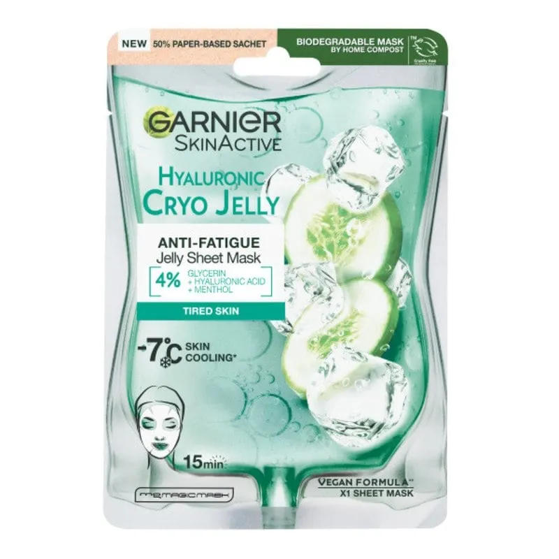 Garnier SkinActive Hyaluronic Cryo Jelly Sheet Mask for Face 28 g