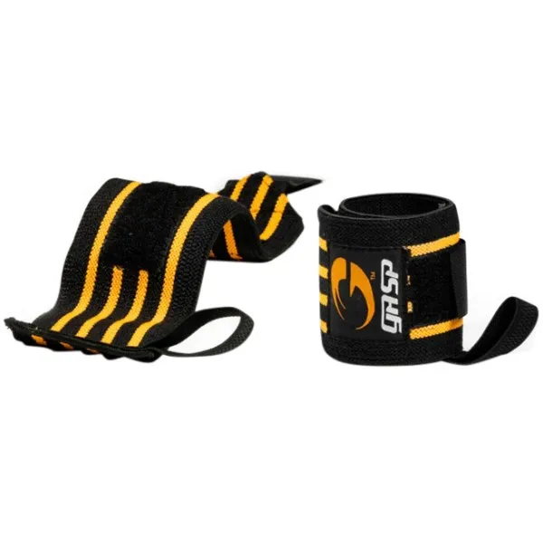 GASP Hardcore Wrist Wraps, One size, Black