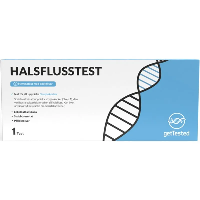 GetTested Halsfluss-test