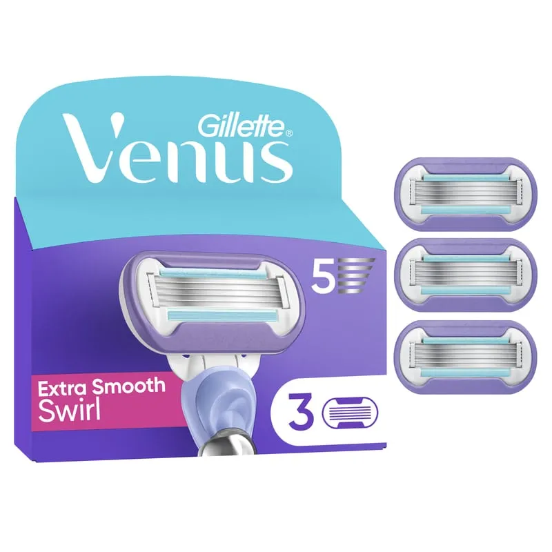 Gillette Venus Extra Smooth Swirl Rakblad 3 st