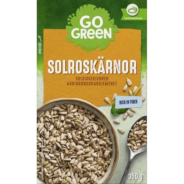 GoGreen Solroskärnor 350 g