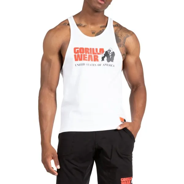 Gorilla Wear Classic Tank Top, S, White