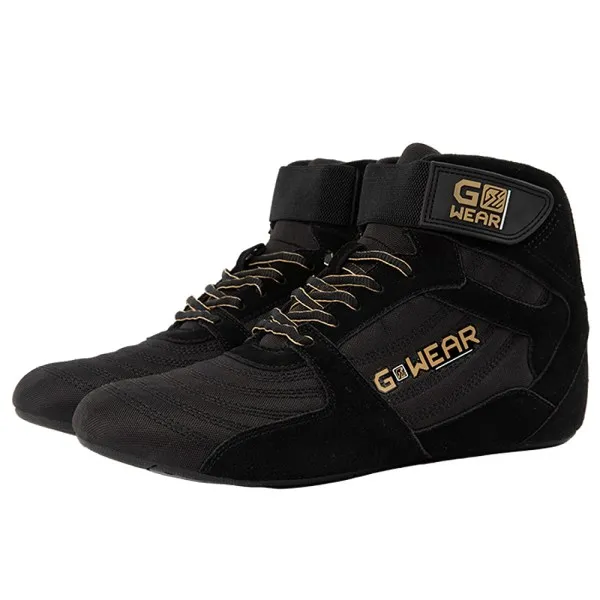 Gorilla Wear Gwear Pro High Tops, 41, Black/Gold