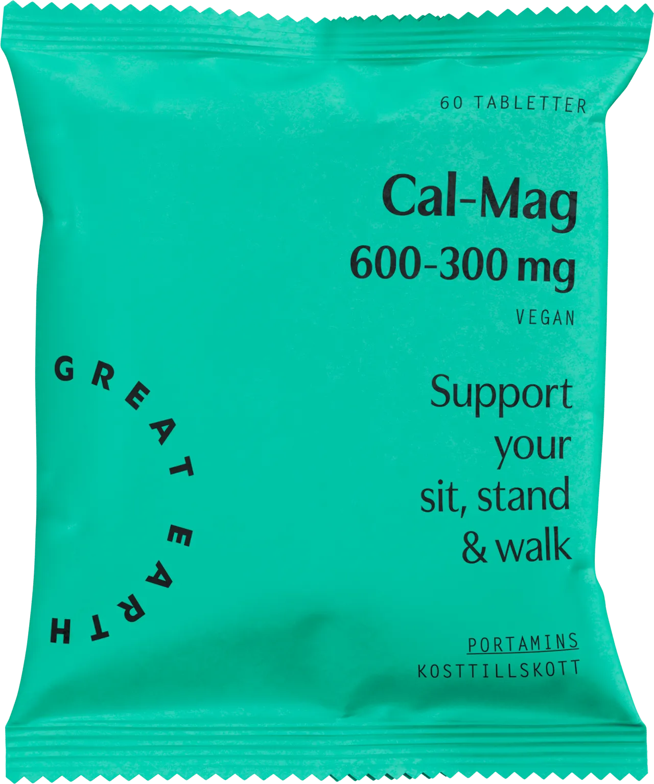 Great Earth Cal-Mag 600-300 mg 60 tabletter Refill