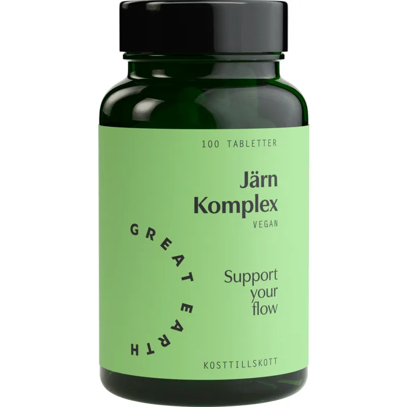Great Earth Järn Komplex 25 mg 100 tabletter