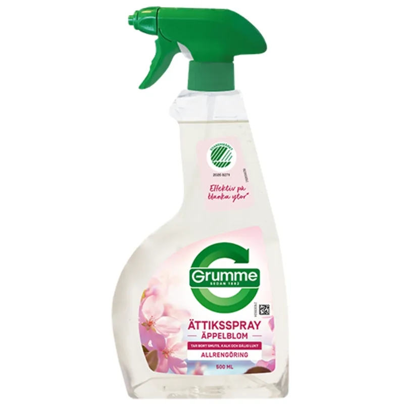 Grumme Ättiksspray Allrengöring Äppelblom 500 ml
