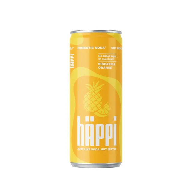 hÄppi Prebiotisk Läsk Ananas Apelsin 33 cl