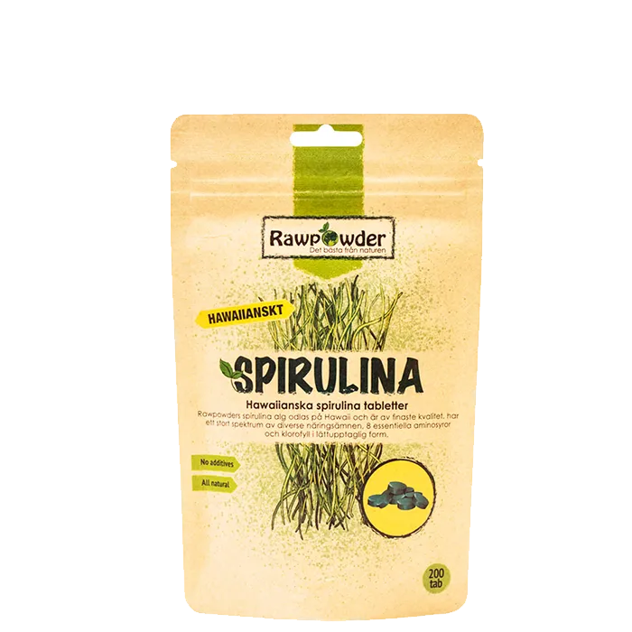 Hawaiianska Spirulinatabletter 200 st
