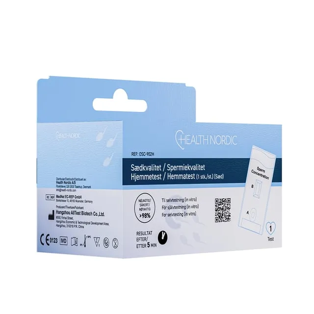 Health Nordic Spermiekvalitet Hemtest 1 st