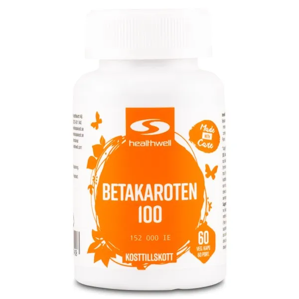 Healthwell Betakaroten 100, 60 kaps