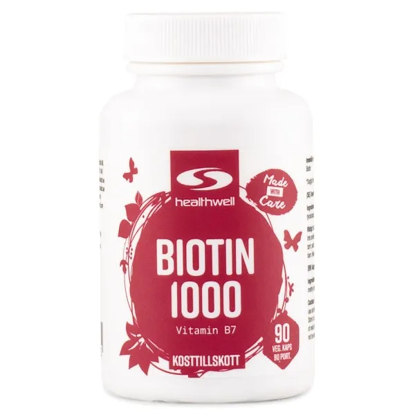 Healthwell Biotin 1000, 90 kaps