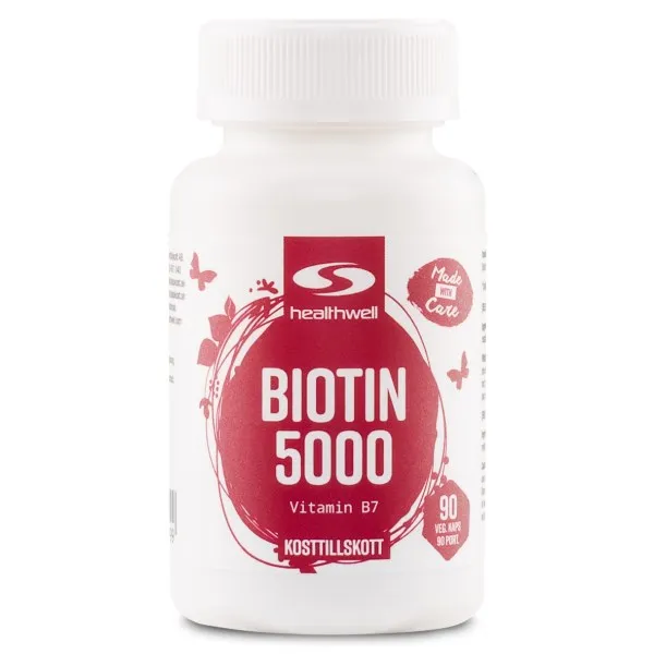 Healthwell Biotin 5000, 90 kaps
