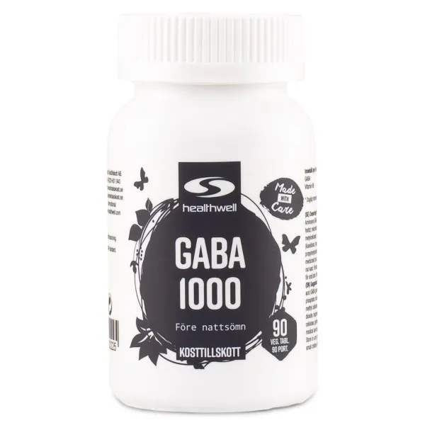 Healthwell GABA 1000, 90 tabl