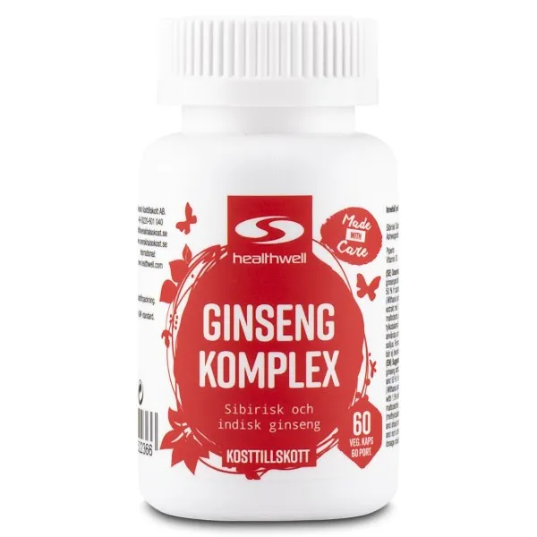 Healthwell Ginseng Komplex, 60 kaps