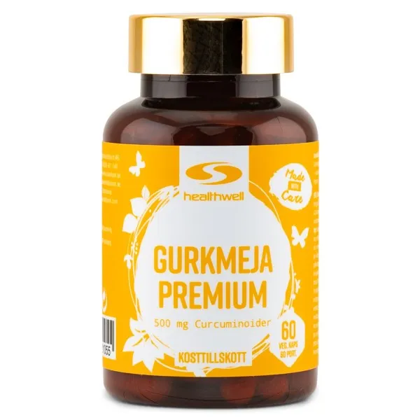 Healthwell Gurkmeja Premium, 60 kaps