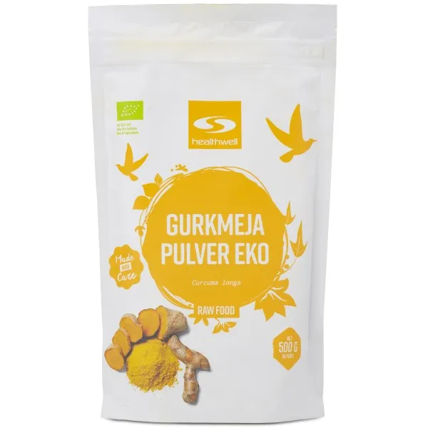 Healthwell Gurkmeja Pulver EKO, 500 g