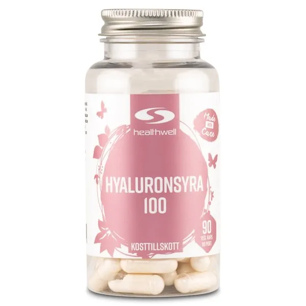 Healthwell Hyaluronsyra 100, 90 kaps