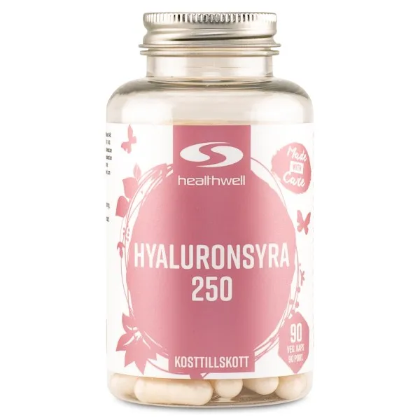 Healthwell Hyaluronsyra 250, 90 kaps