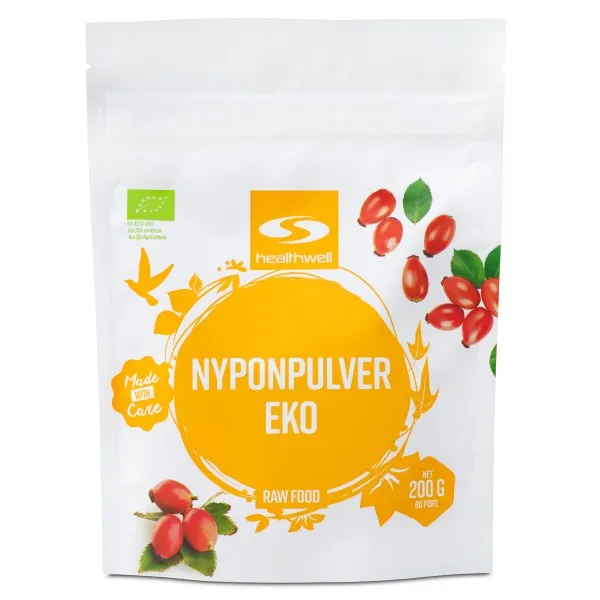 Healthwell Nyponpulver EKO, 200 g