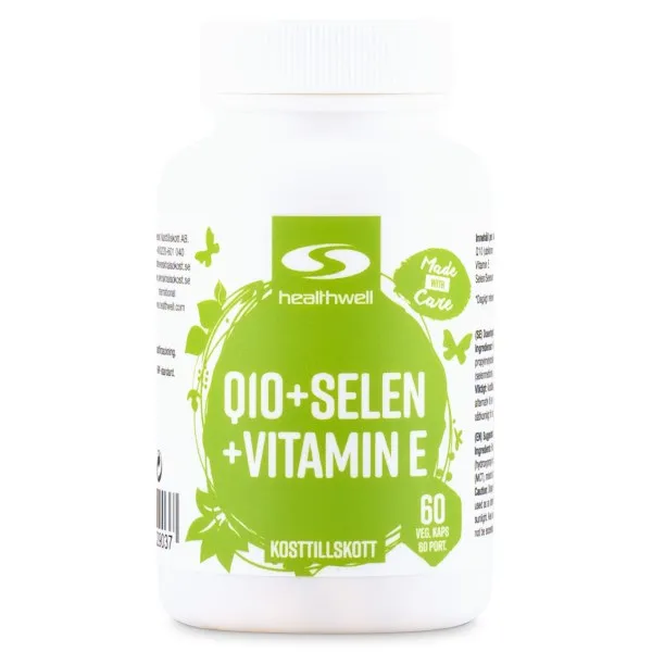 Healthwell Q10 + Selen + Vitamin E, 60 kaps