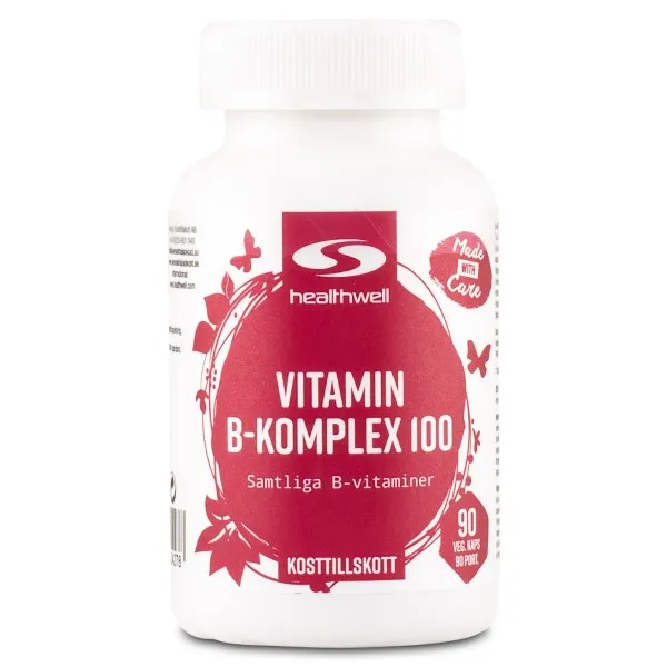 Healthwell Vitamin B-Komplex 100, 90 kaps