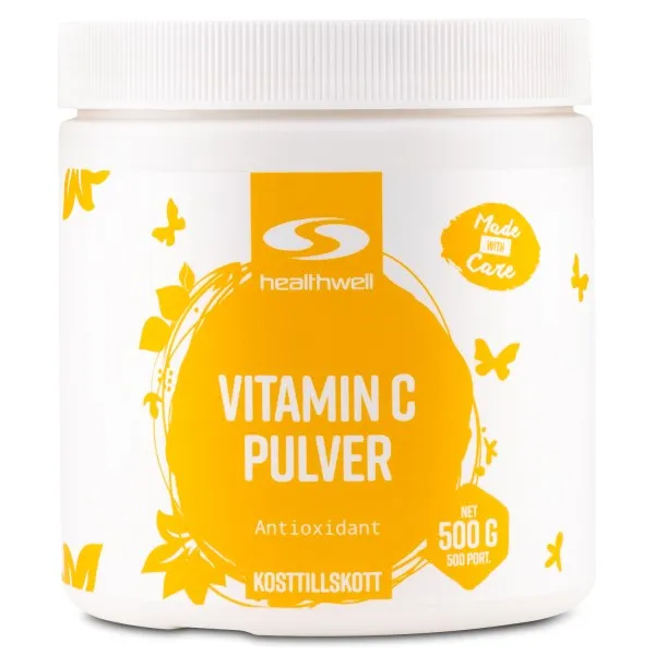 Healthwell Vitamin C Pulver, 500 g