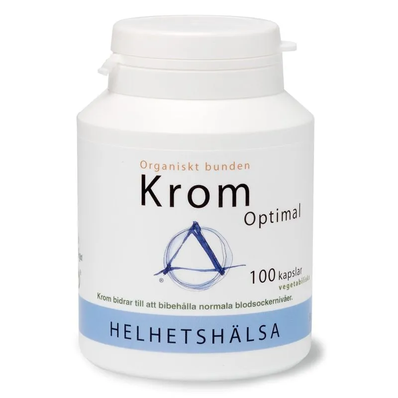 Helhetshälsa Krom Optimal 200 μg 100 kapslar