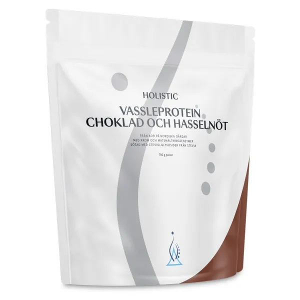 Holistic Vassleprotein, Choklad & Hasselnöt, 750 g