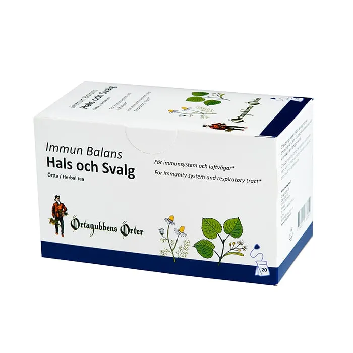 Immun Balans Hals och Svalg 20 Tepåsar
