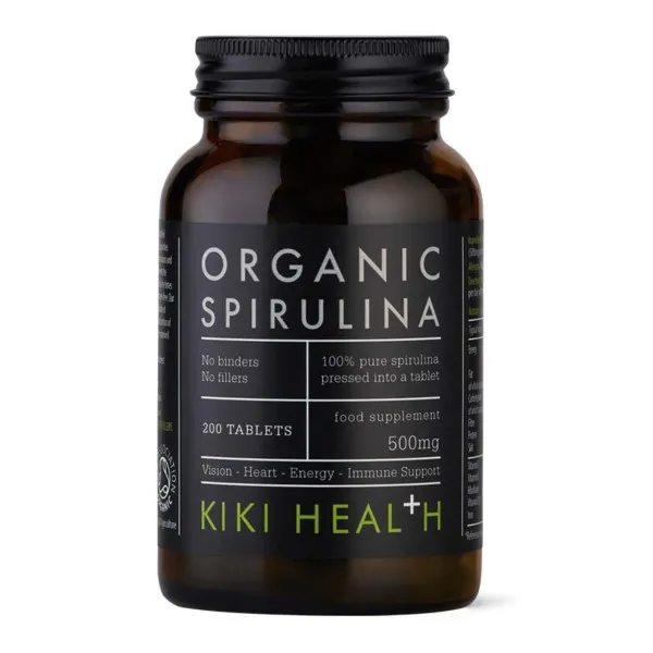 Kiki Health Organic Premium Spirulina Tablets, 200 tabl