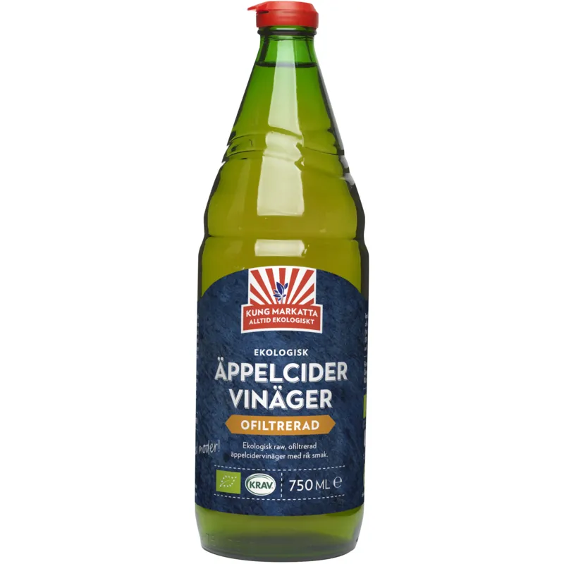 Kung Markatta Äppelcidervinäger Ofiltrerad 750 ml