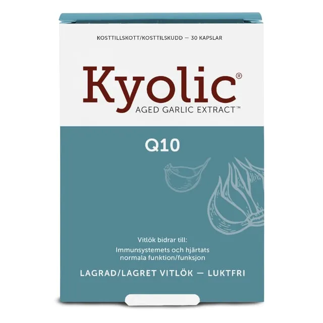 Kyolic  Aged Garlic Extract + Q10 30 kapslar