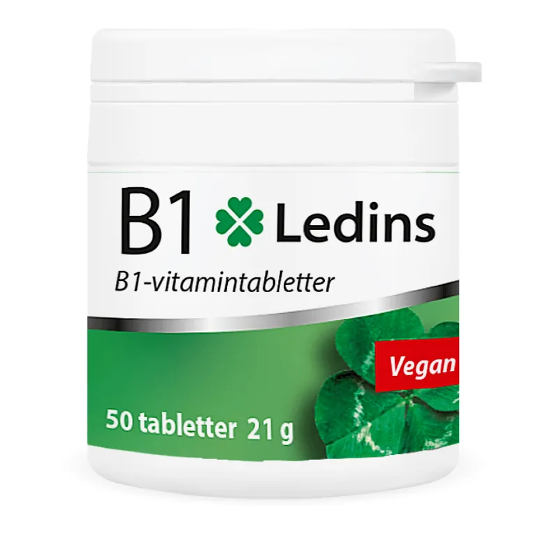 Ledins B1 Vitamin 100 mg, 50 tabletter