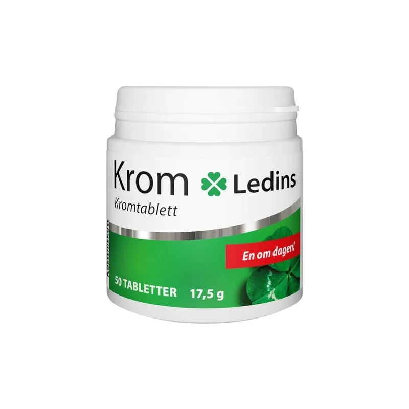 Ledins Krom 200 mikrogram 50 tabletter