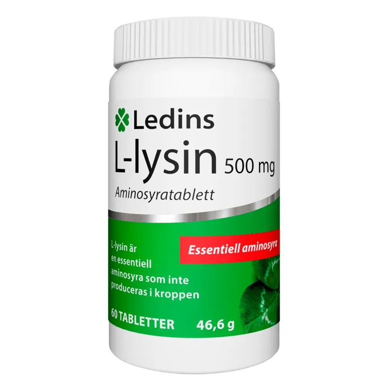 Ledins L-Lysin 500 mg 60 tablettter