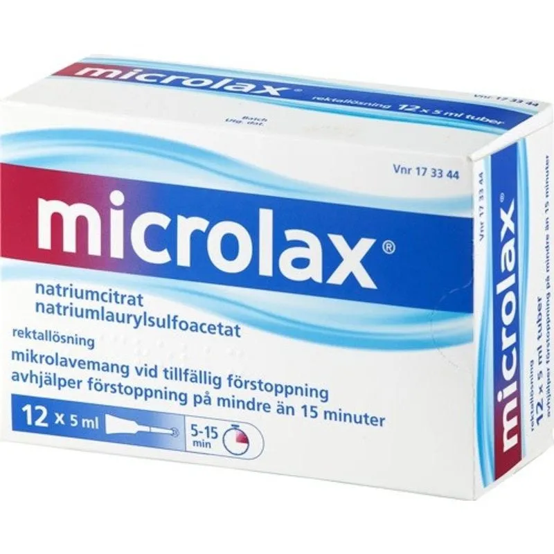 Microlax mikrolavemang 12 x 5 ml