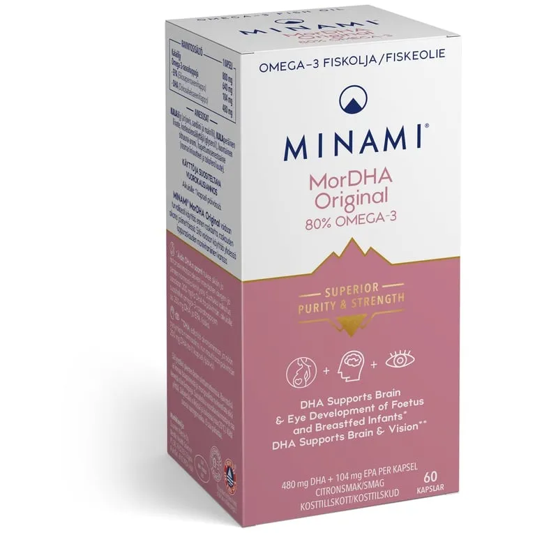 Minami MorDHA Original Omega-3 80% 60 kapslar