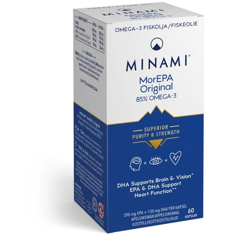 Minami MorEPA Original Omega-3 85% 60 kapslar