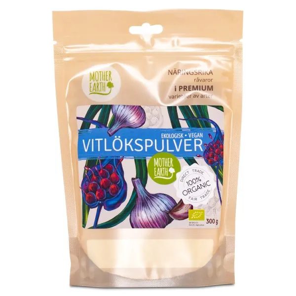 Mother Earth Vitlökspulver EKO, 300 g