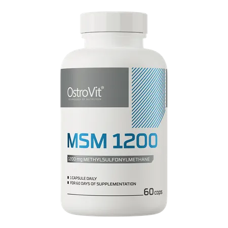 MSM 1200 mg. Anti artrit boost, 60 kapslar