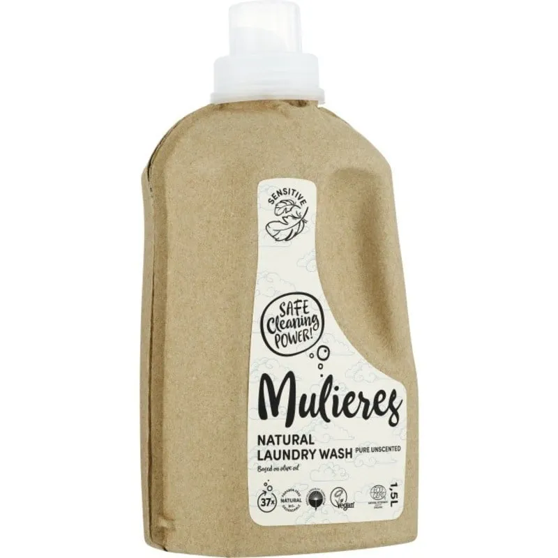 Mulieres Natural Laundry Wash Pure Unscented 1500 ml
