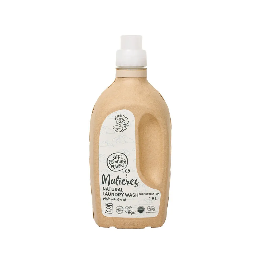 Mulieres Naturligt Tvättmedel Pure Unscented 1,5l