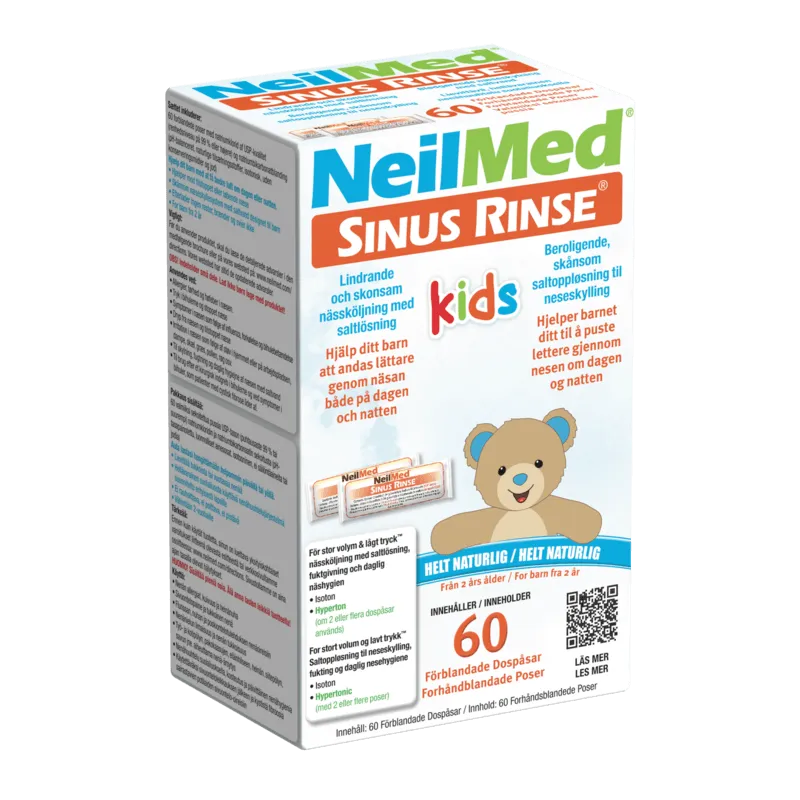 NeilMed Sinus Rinse Kids Saltpåsar Refill 60 st