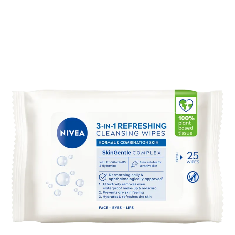 NIVEA Ansiktsservetter Refreshing Cleansing Wipes 25 st