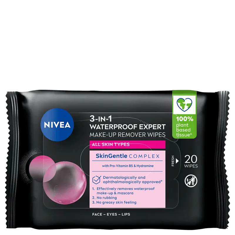 NIVEA MicellAIR Expert Makeup Remover Wipes 20 st