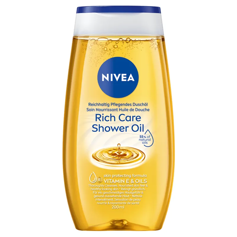 NIVEA Rich Care Shower Oil 200 ml